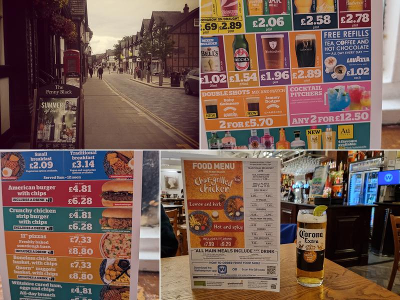 The Penny Black - JD Wetherspoon Menu