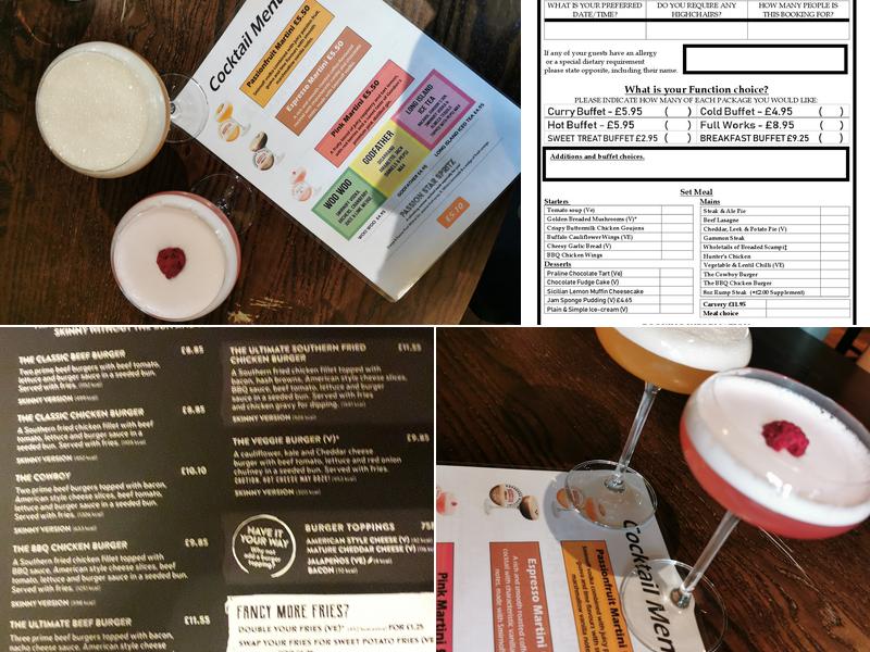 Weavers Whistle Menu