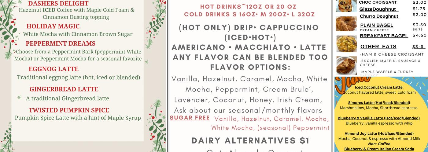 The Mill Coffee House Menu