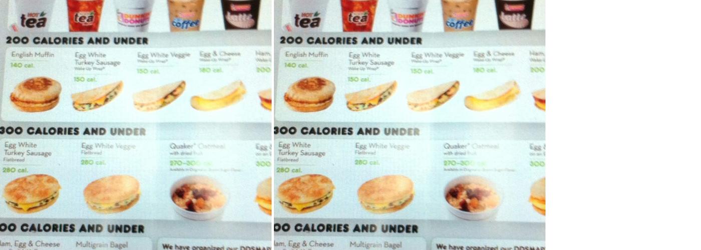 Dunkin' Menu