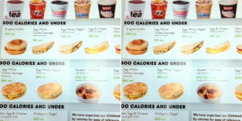 Dunkin' Menu
