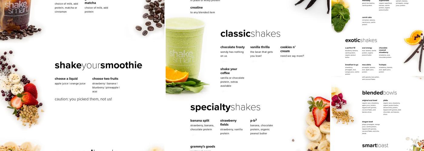 Shake Smart Menu
