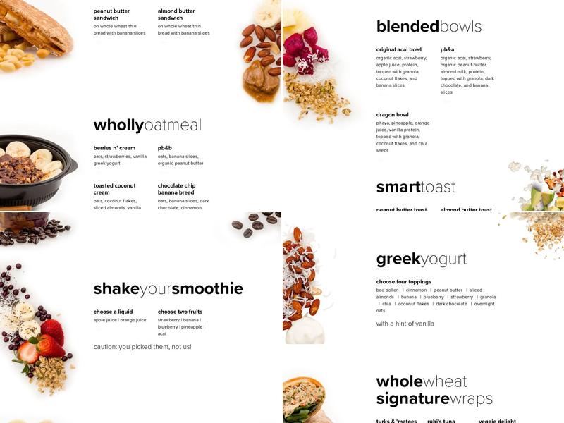 Shake Smart Menu