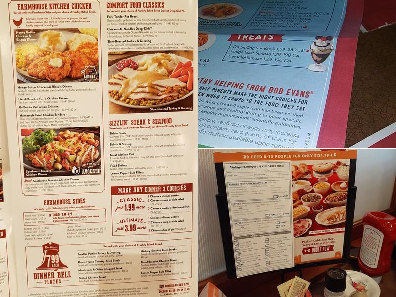 Bob Evans Menu