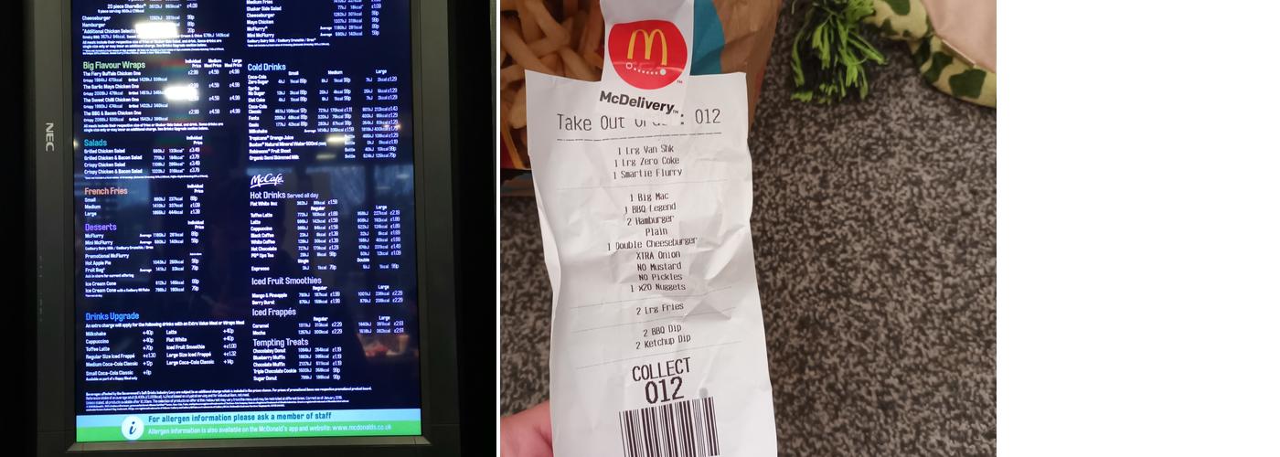 McDonald's Menu