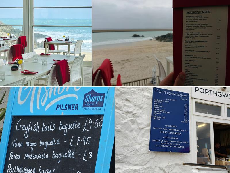 Porthgwidden Beach Cafe Menu