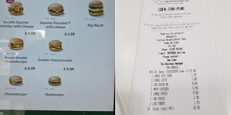 McDonald's Menu