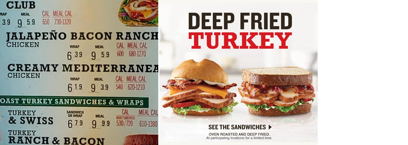 Arby's Menu