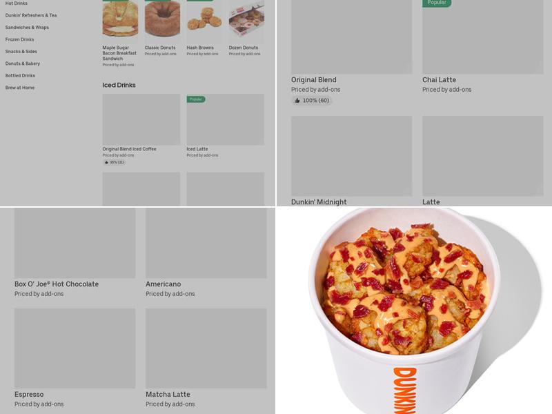 Dunkin' Menu