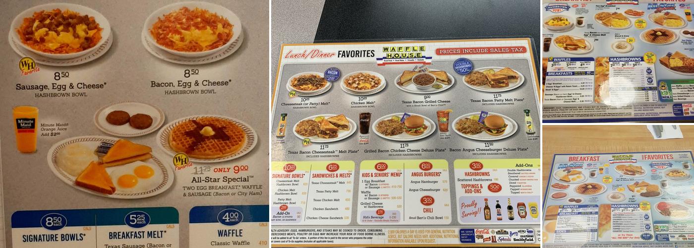 Waffle House Menu