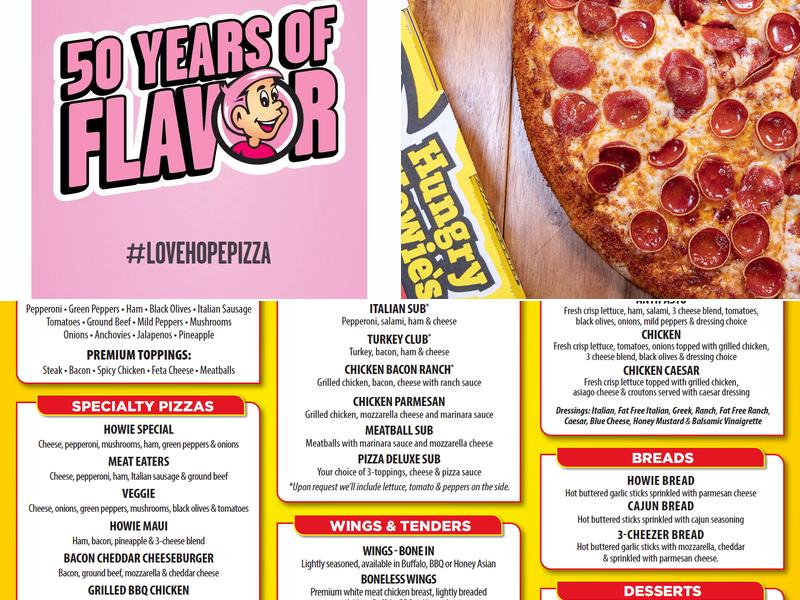 Hungry Howie's Pizza & Subs Menu