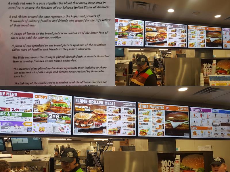 Burger King Menu