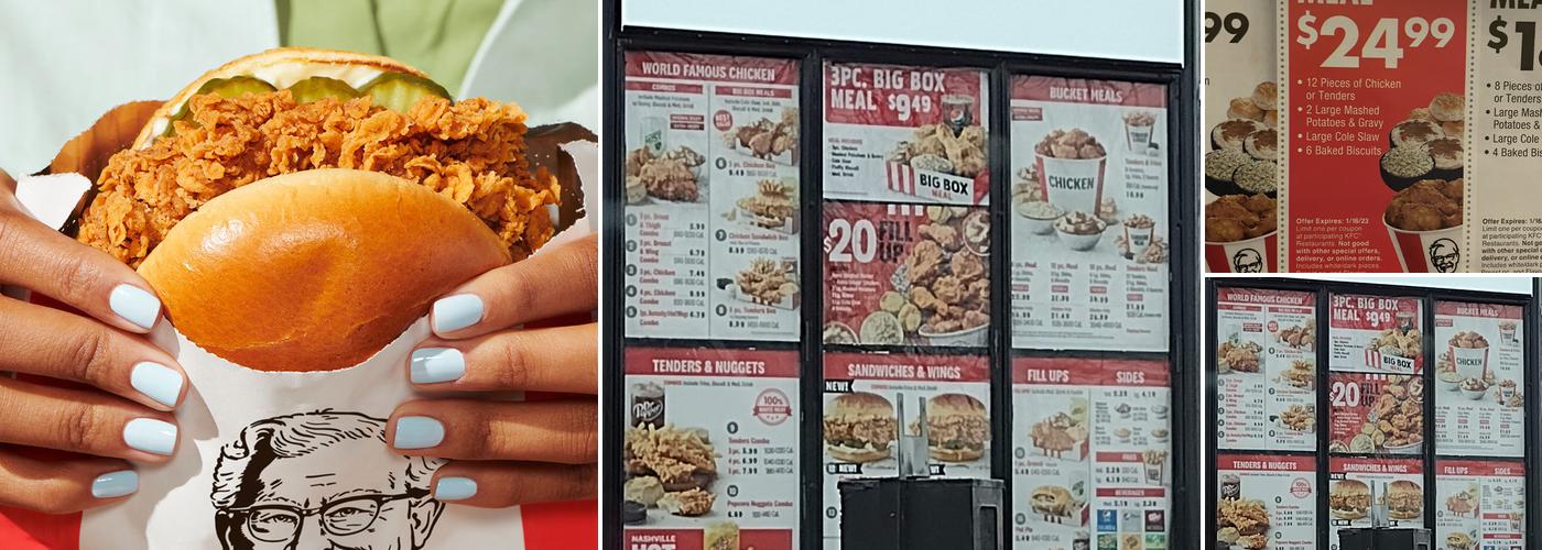 KFC Menu