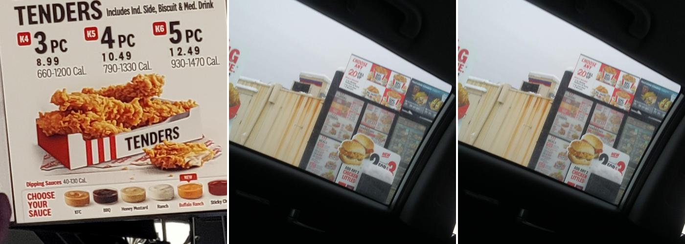 KFC Menu