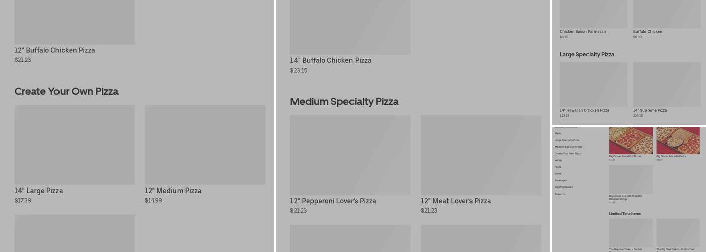 Pizza Hut Menu