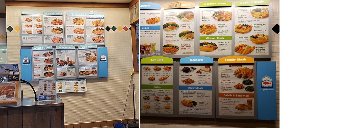 Captain D's Menu