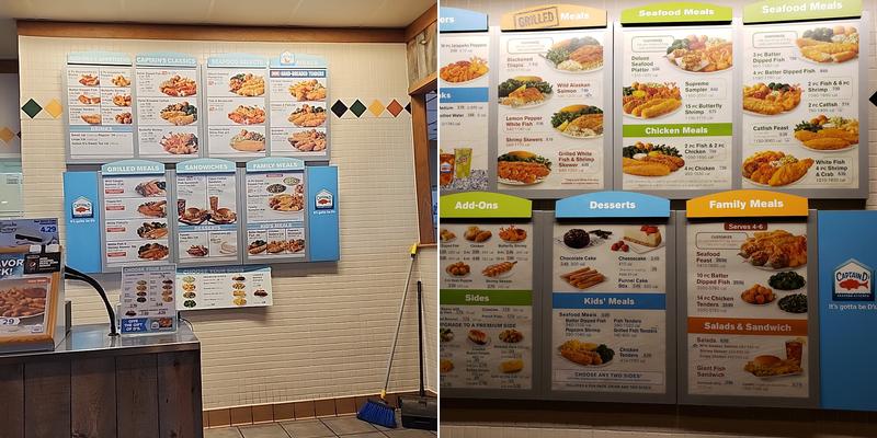 Captain D's Menu