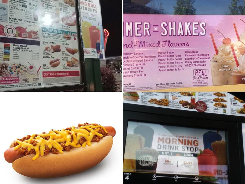 Sonic Drive-In Menu