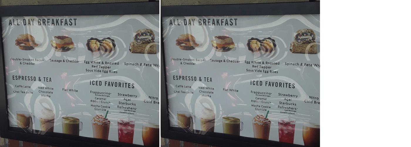 Starbucks Menu