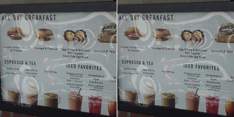 Starbucks Menu