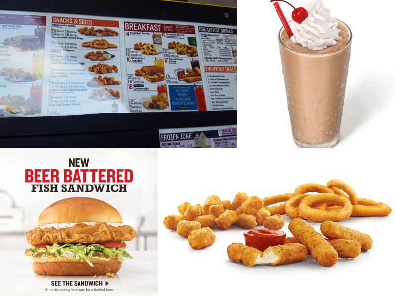 Sonic Drive-In Menu