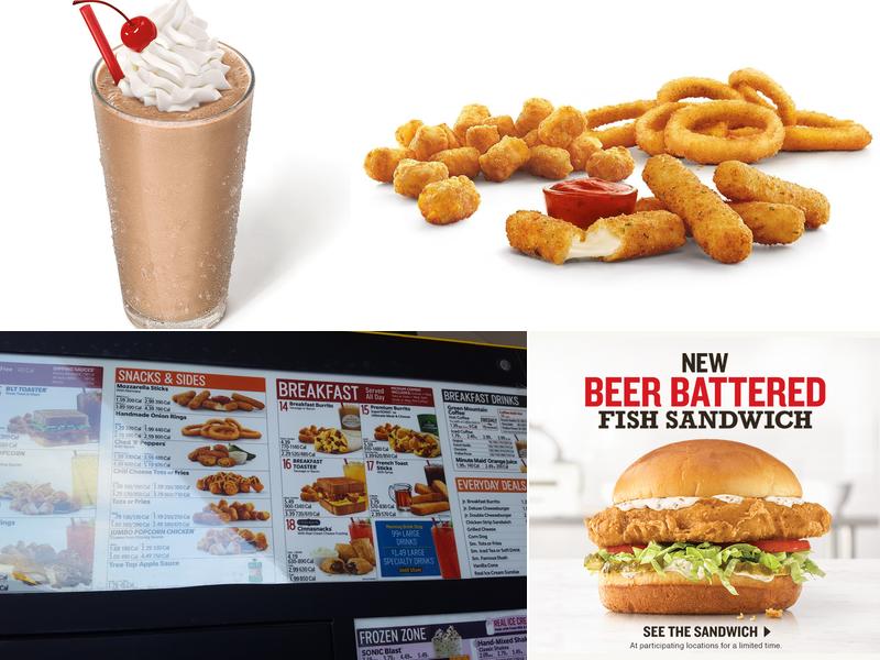 Sonic Drive-In Menu