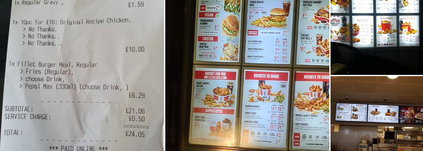 KFC Menu