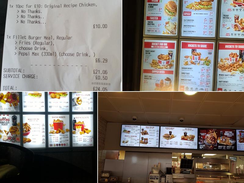 KFC Menu