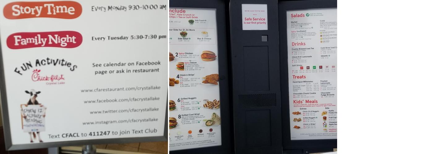 Chick-fil-A Menu