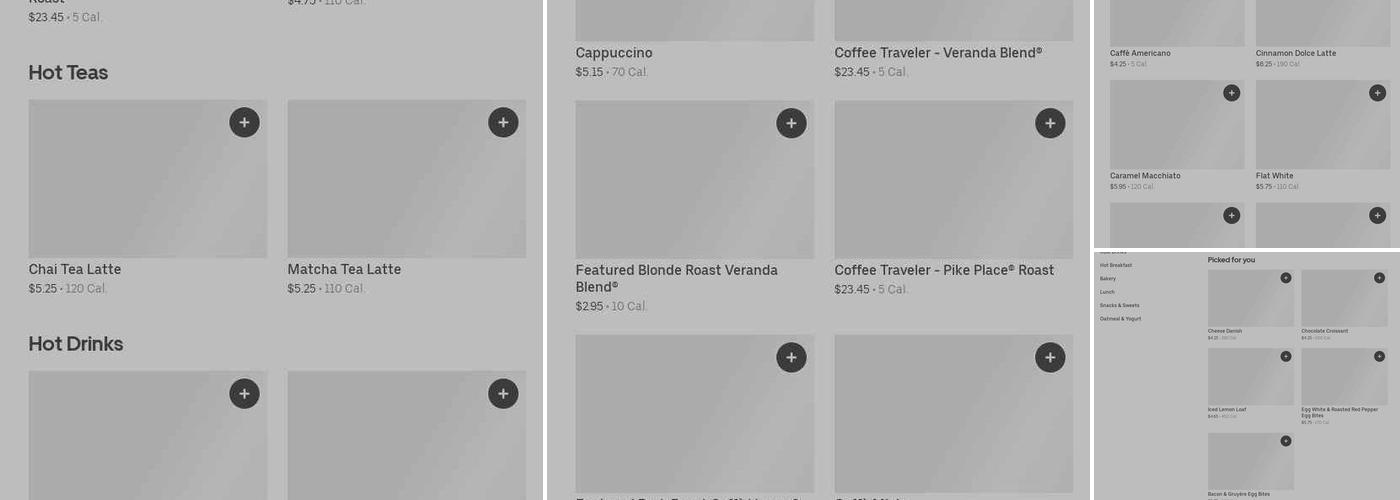 Starbucks Menu
