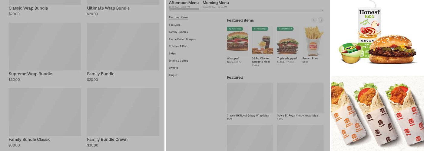 Burger King Menu