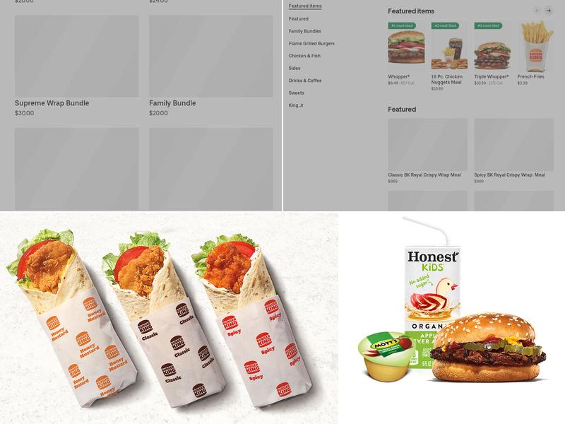 Burger King Menu