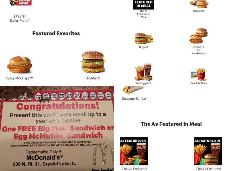 McDonald's Menu