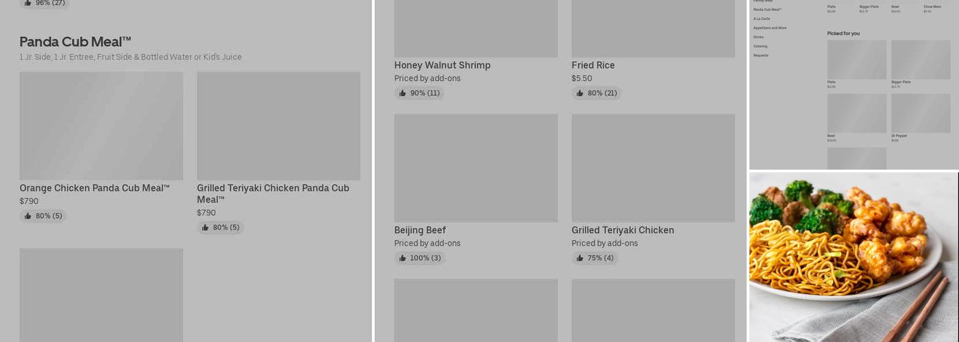 Panda Express Menu