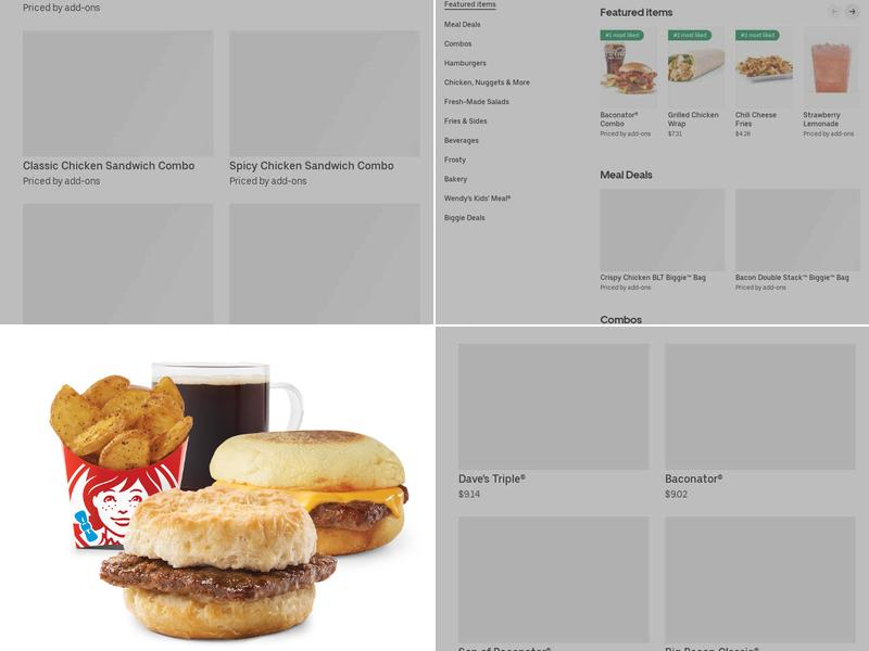 Wendy's Menu