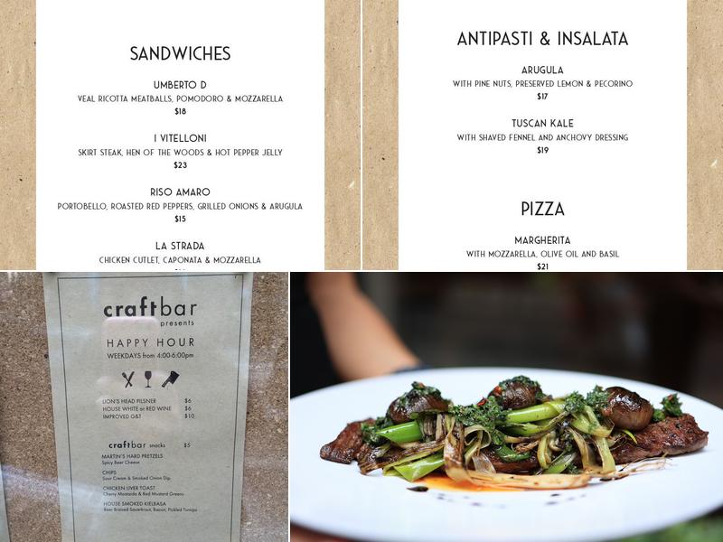 Vallata Menu