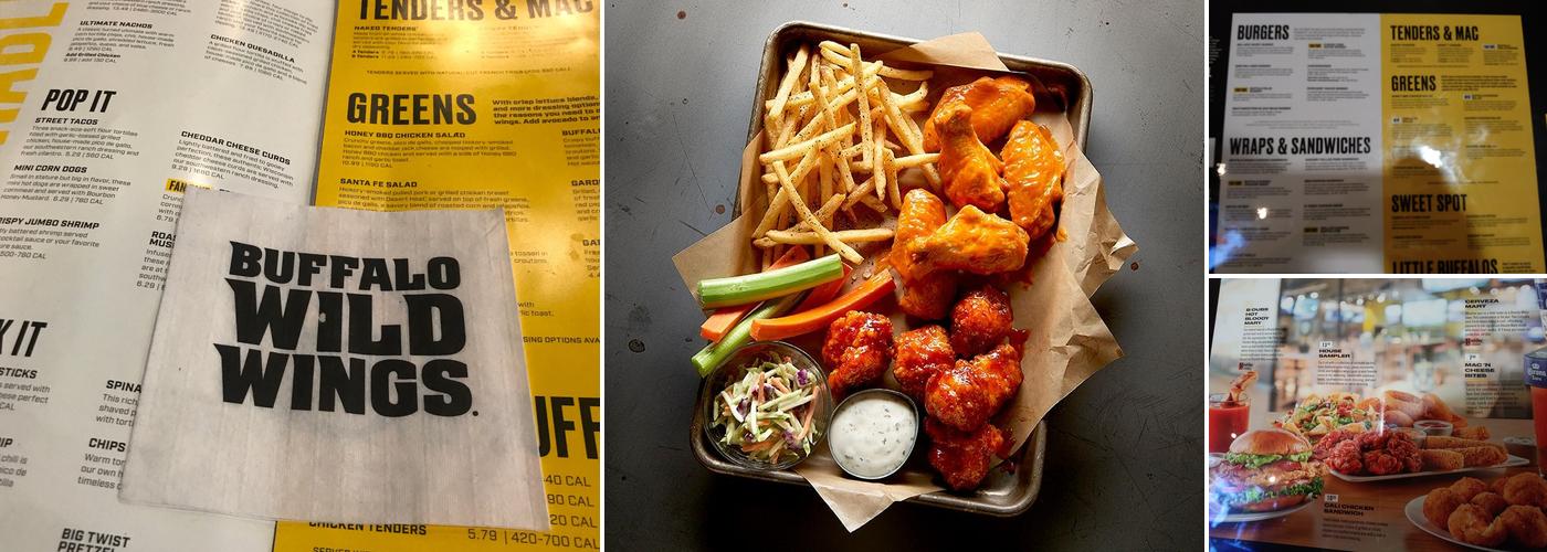 Buffalo Wild Wings Menu