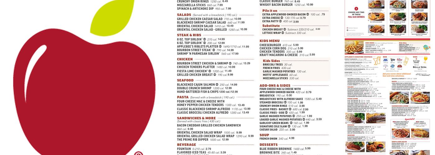 Applebee's Grill + Bar Menu