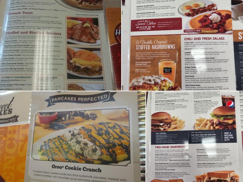 Huddle House Menu