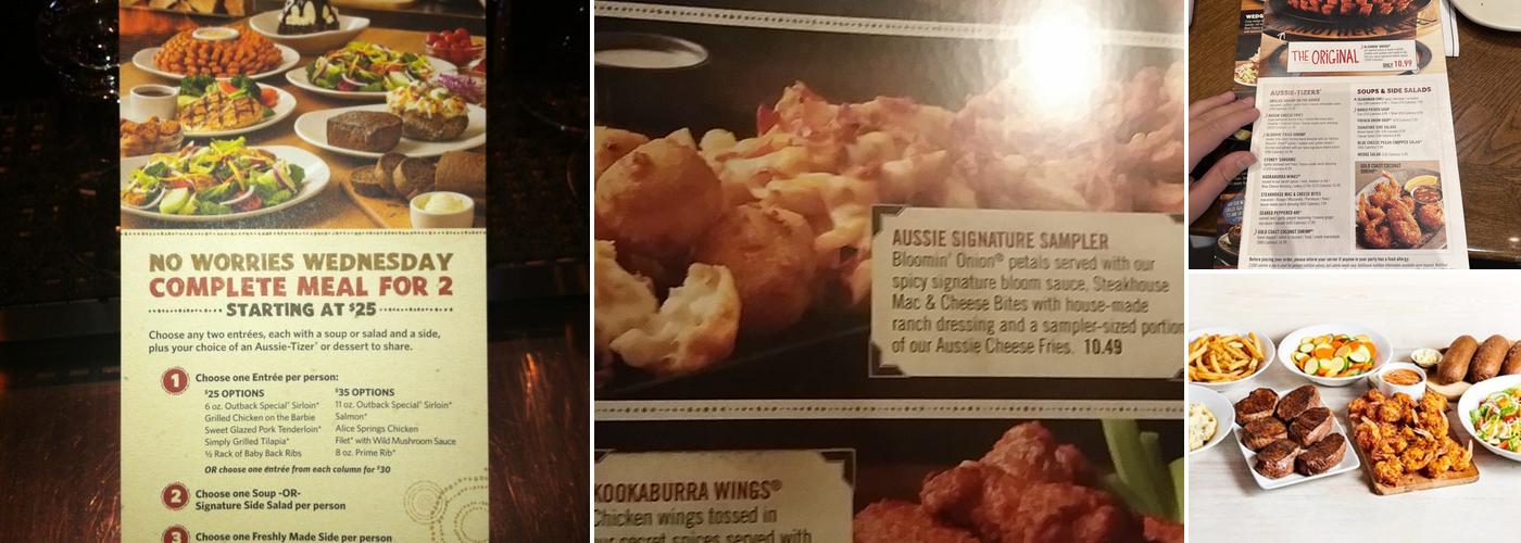Outback Steakhouse Menu