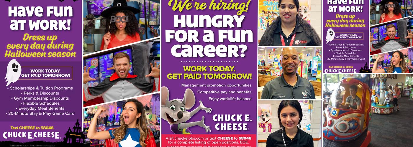 Chuck E. Cheese Menu
