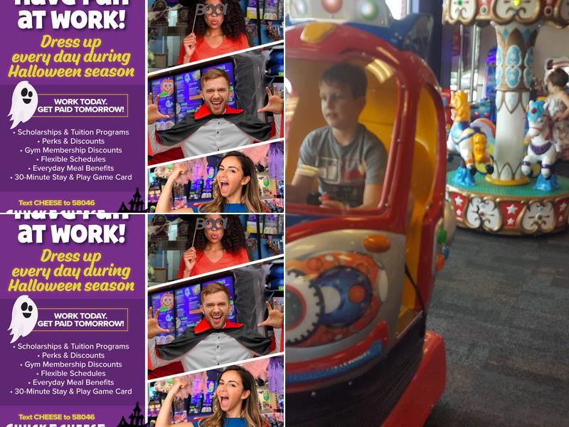 Chuck E. Cheese Menu