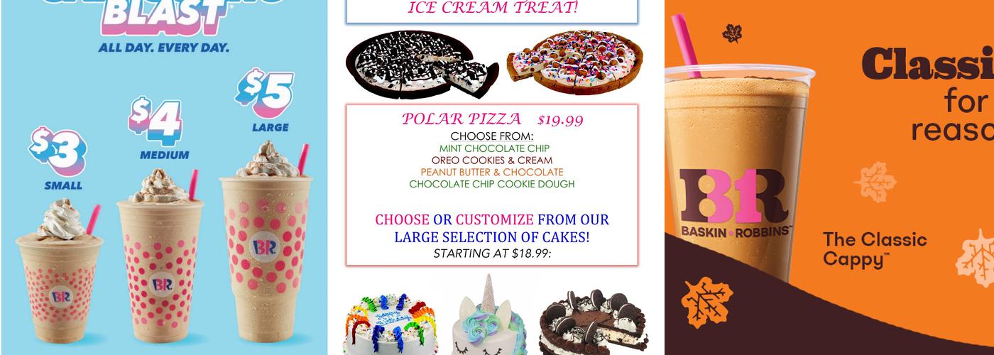 Baskin-Robbins Menu