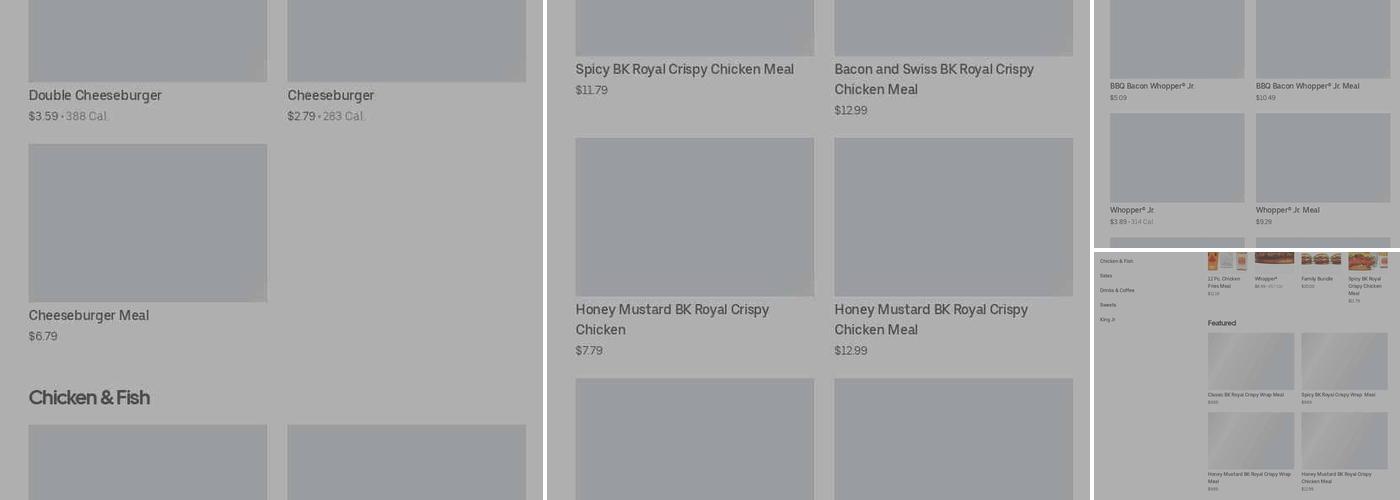 Burger King Menu
