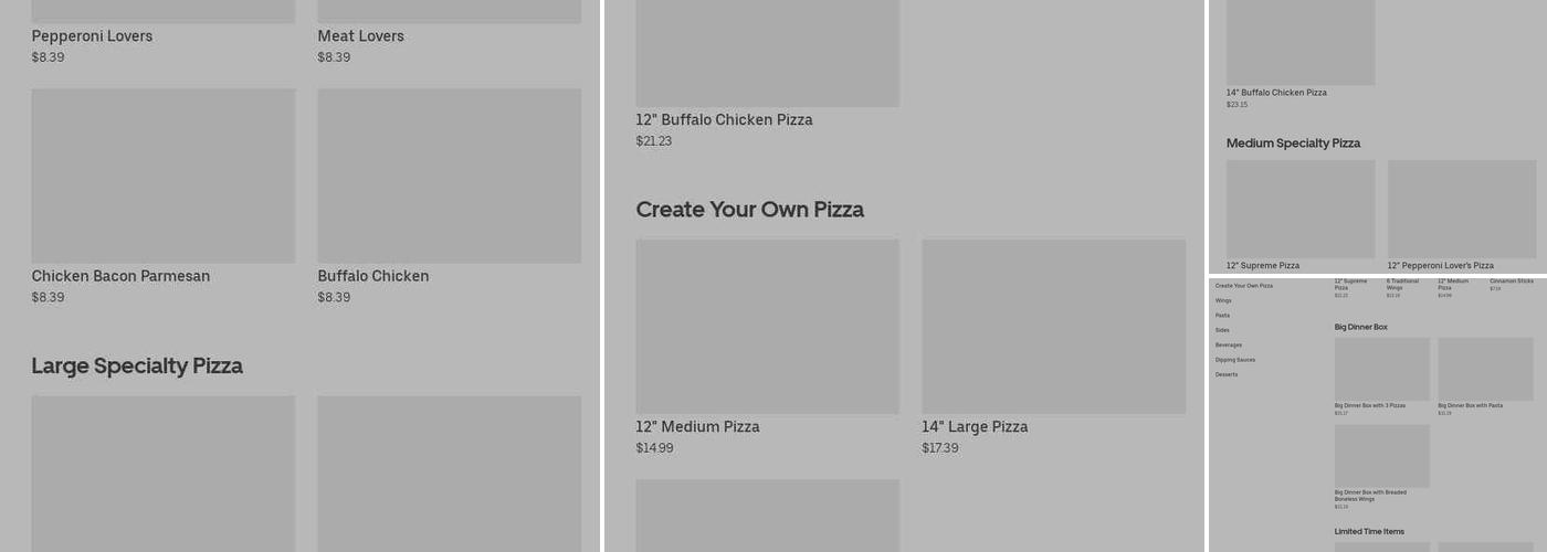 Pizza Hut Menu