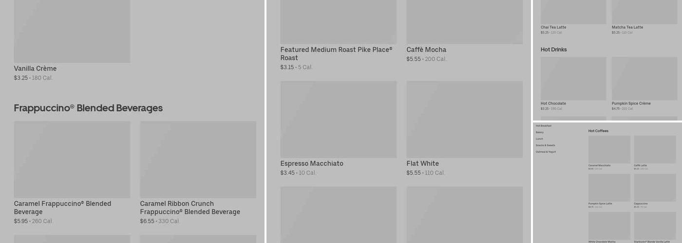 Starbucks Menu