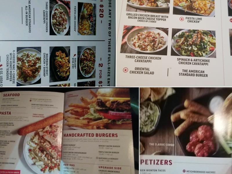 Applebee's Grill + Bar Menu
