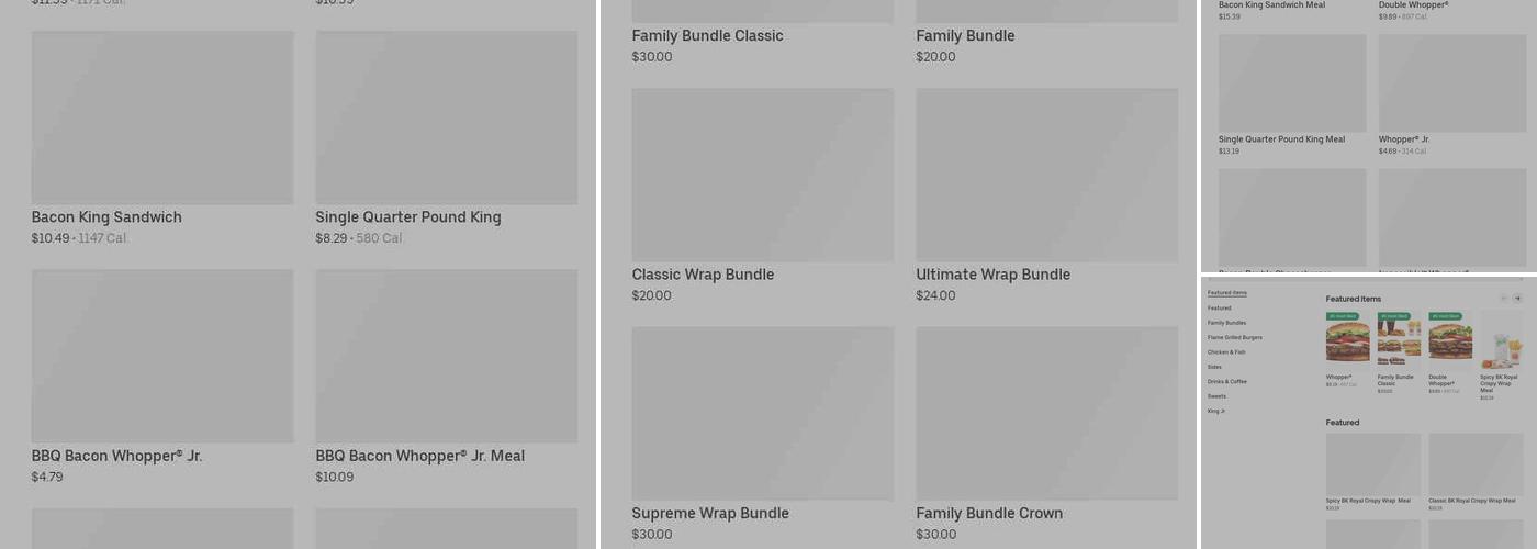 Burger King Menu