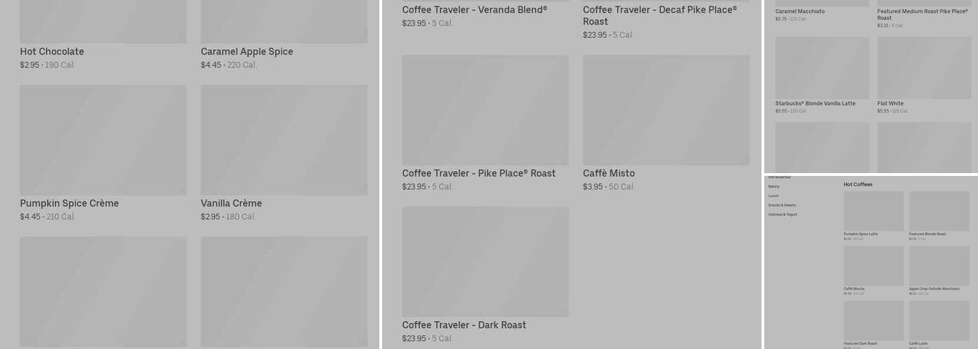 Starbucks Menu