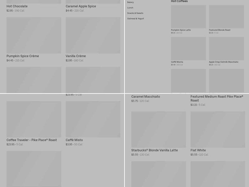 Starbucks Menu